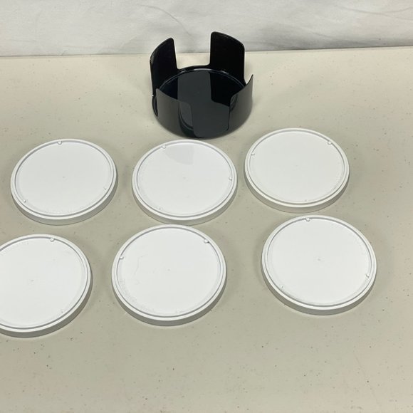 Vintage Boise Cascade Complete Drink Coaster Set With Holder - Picture 7 of 14